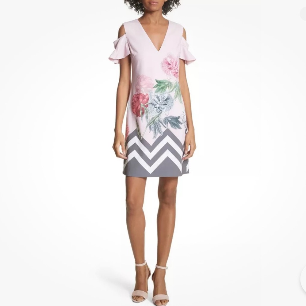 Ted Baker London Pink Floral Mini Dress